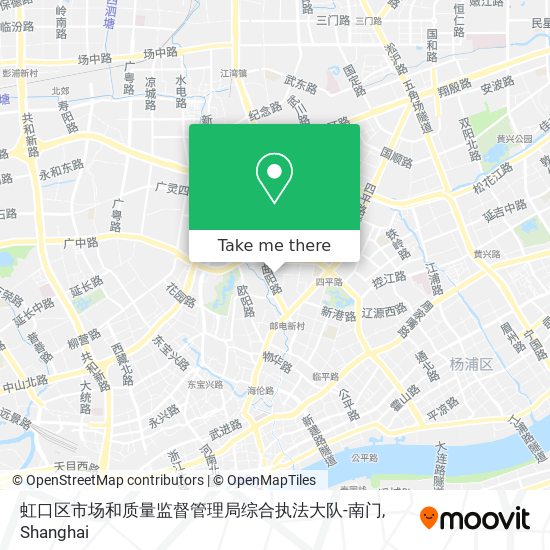 虹口区市场和质量监督管理局综合执法大队-南门 map