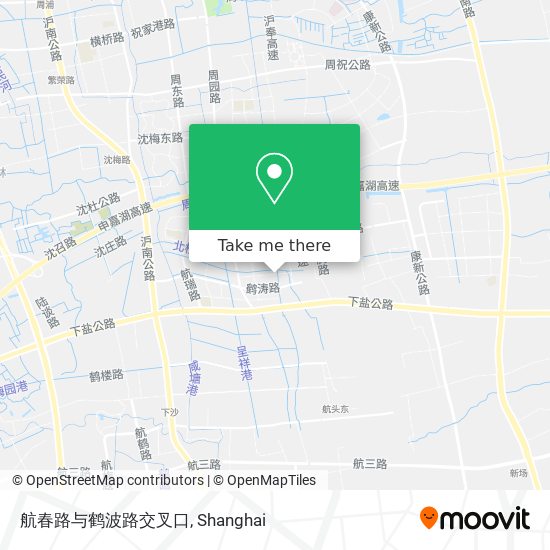 航春路与鹤波路交叉口 map