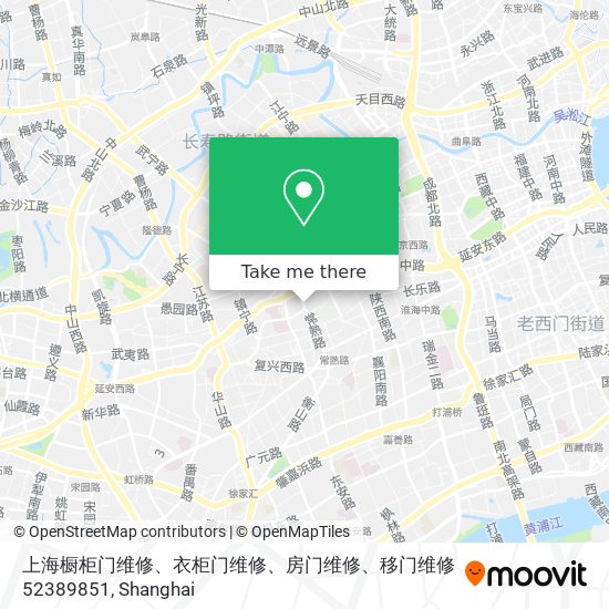 上海橱柜门维修、衣柜门维修、房门维修、移门维修52389851 map