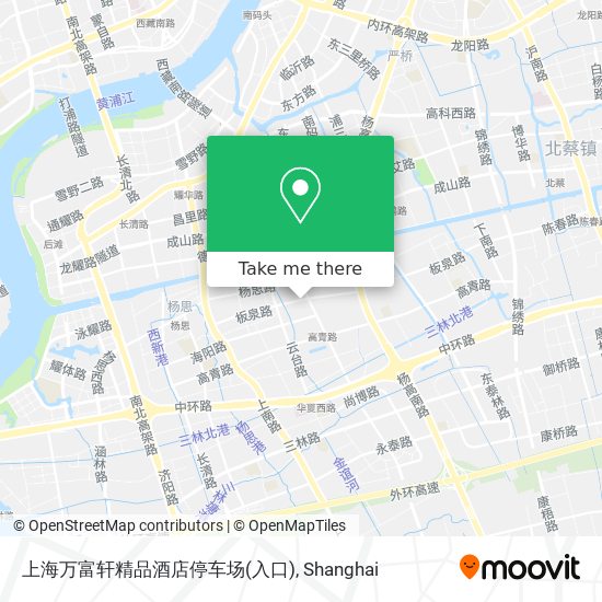 上海万富轩精品酒店停车场(入口) map
