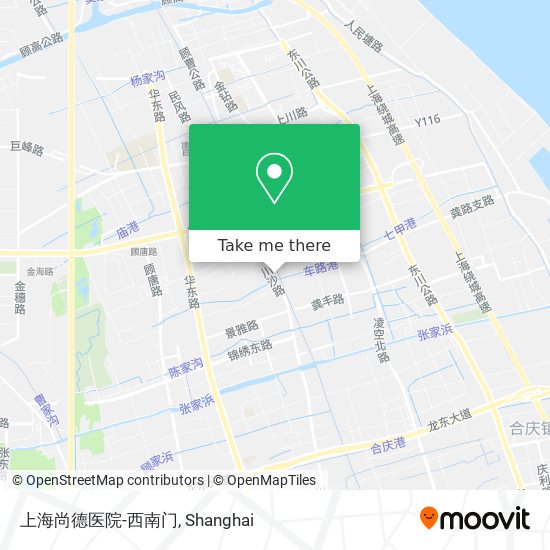 上海尚德医院-西南门 map