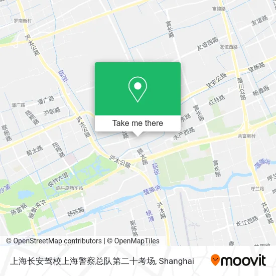 上海长安驾校上海警察总队第二十考场 map