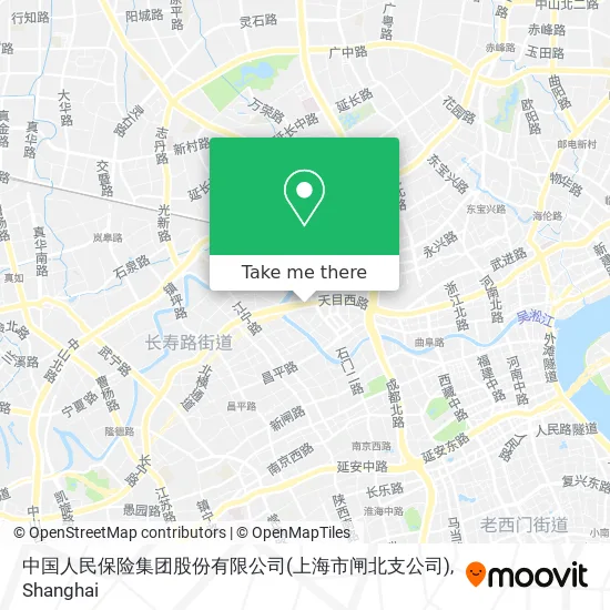 中国人民保险集团股份有限公司(上海市闸北支公司) map