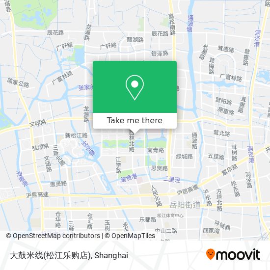 大鼓米线(松江乐购店) map