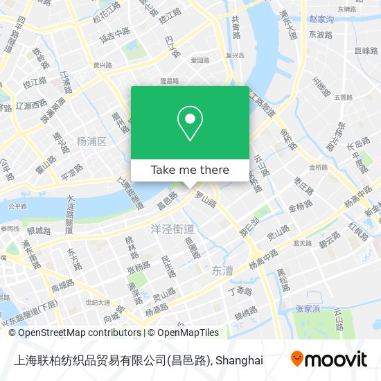 上海联柏纺织品贸易有限公司(昌邑路) map