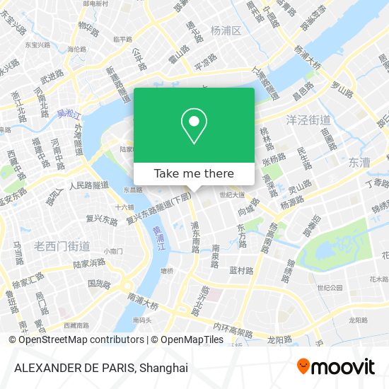 ALEXANDER DE PARIS map