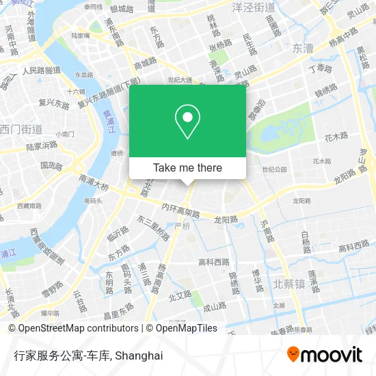 行家服务公寓-车库 map