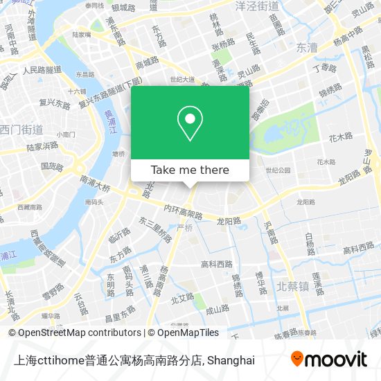 上海cttihome普通公寓杨高南路分店 map