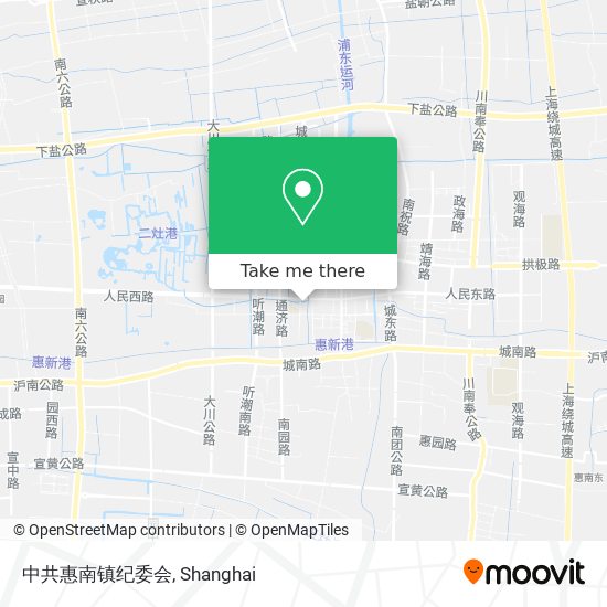 中共惠南镇纪委会 map