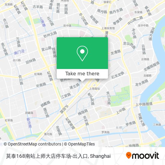 莫泰168南站上师大店停车场-出入口 map