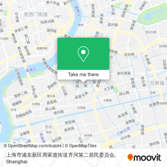 上海市浦东新区周家渡街道齐河第二居民委员会 map