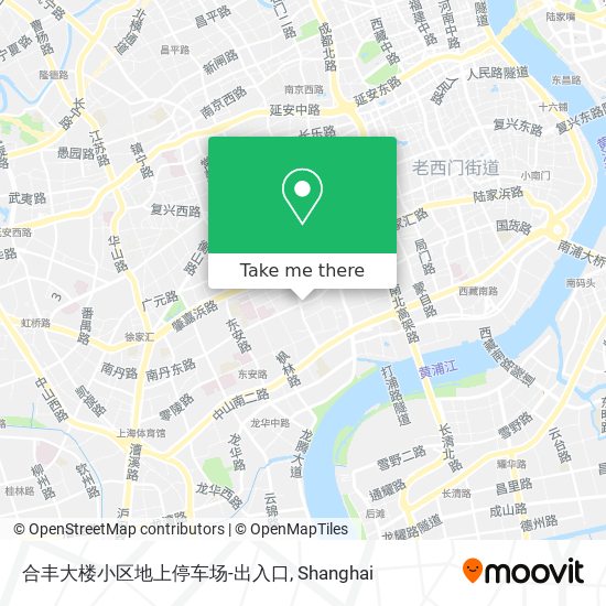 合丰大楼小区地上停车场-出入口 map