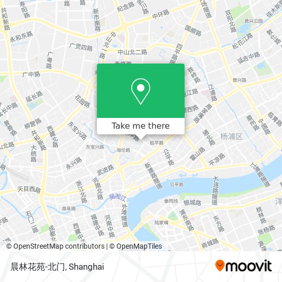 晨林花苑-北门 map