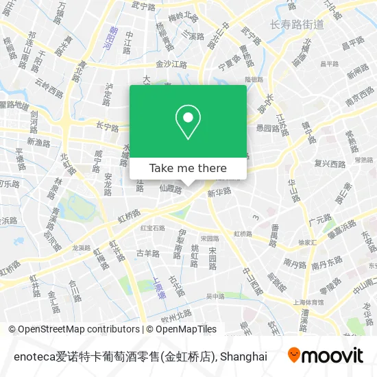 enoteca爱诺特卡葡萄酒零售(金虹桥店) map