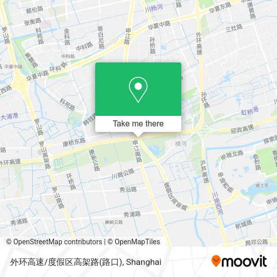 外环高速/度假区高架路(路口) map