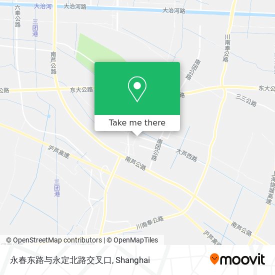 永春东路与永定北路交叉口 map
