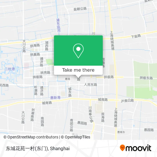 东城花苑一村(东门) map