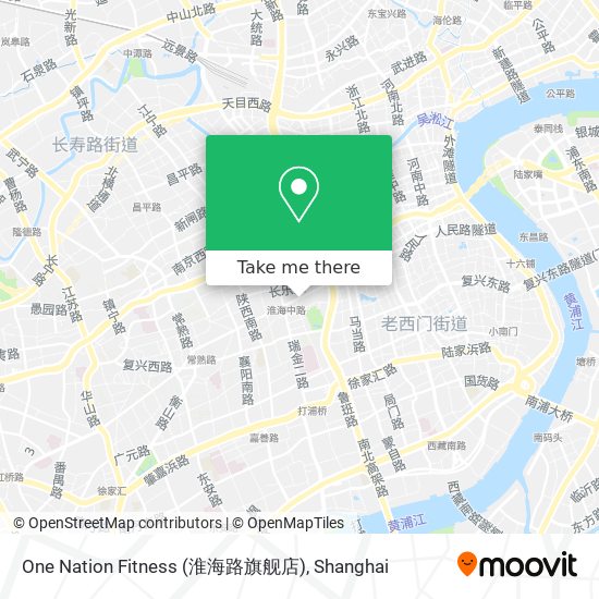 One Nation Fitness (淮海路旗舰店) map