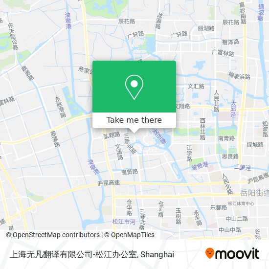 上海无凡翻译有限公司-松江办公室 map