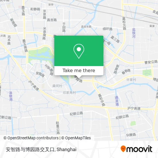 安智路与博园路交叉口 map