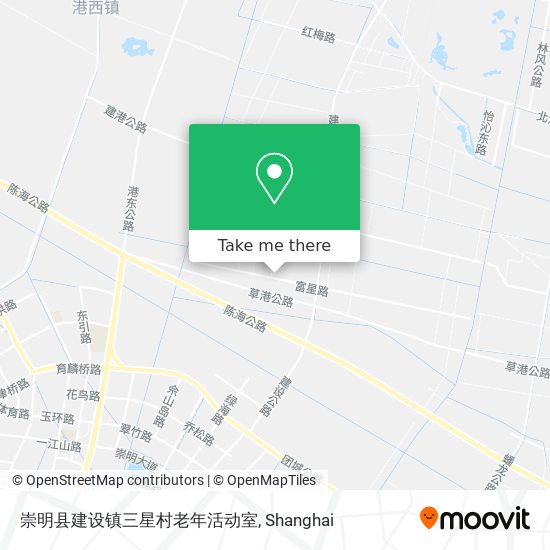 崇明县建设镇三星村老年活动室 map