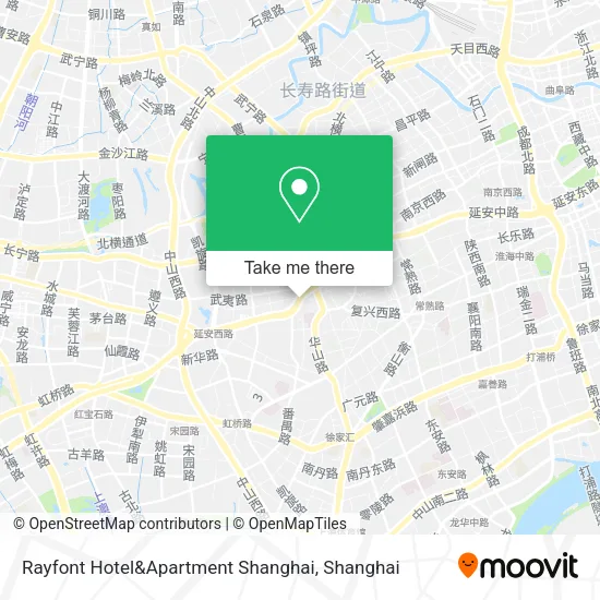 Rayfont Hotel&Apartment Shanghai map