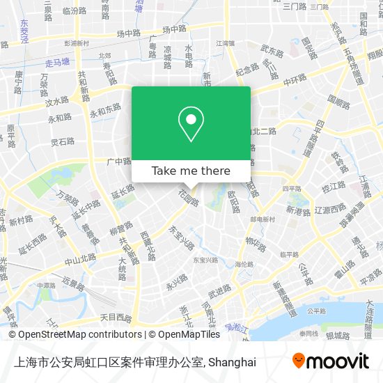 上海市公安局虹口区案件审理办公室 map