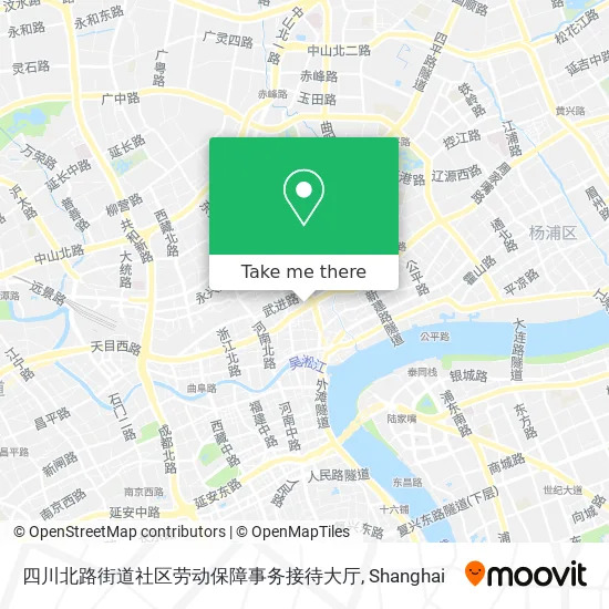 四川北路街道社区劳动保障事务接待大厅 map