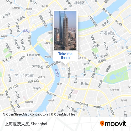 上海世茂大厦 map