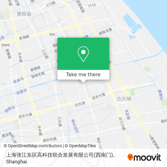 上海张江东区高科技联合发展有限公司(西南门) map