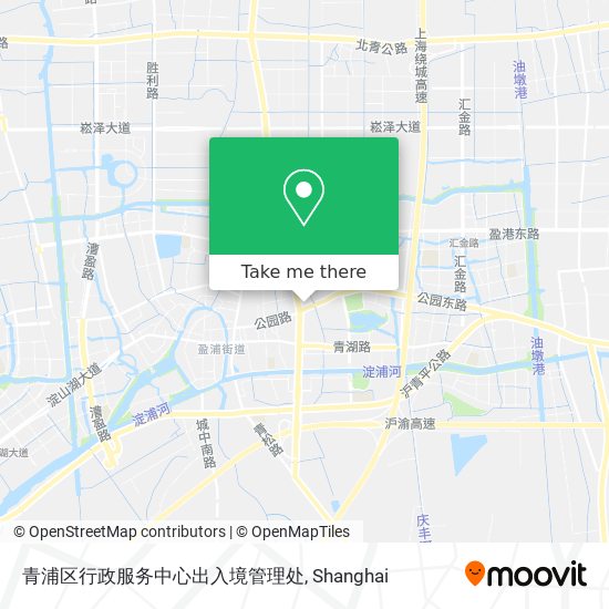 青浦区行政服务中心出入境管理处 map