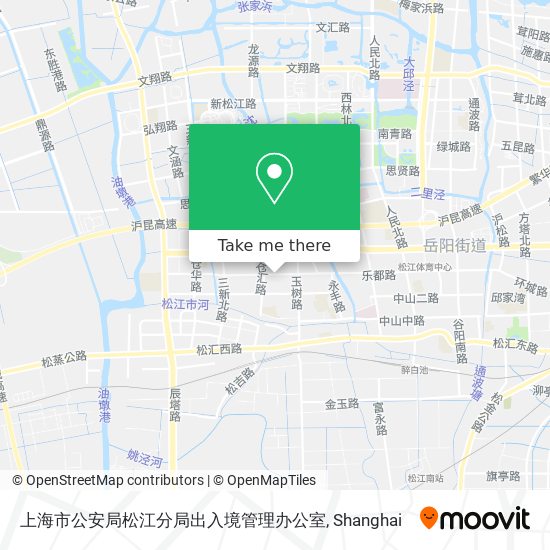 上海市公安局松江分局出入境管理办公室 map