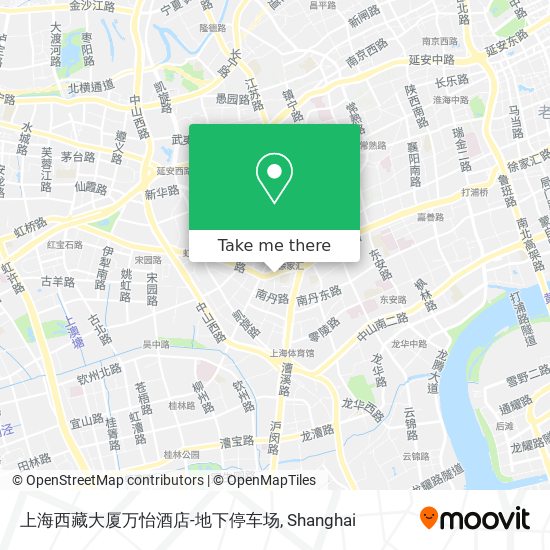 上海西藏大厦万怡酒店-地下停车场 map