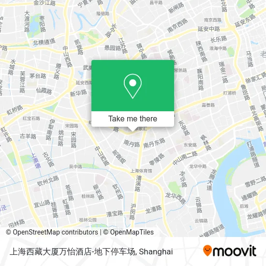 上海西藏大厦万怡酒店-地下停车场 map