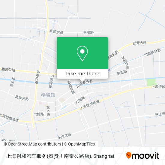 上海创和汽车服务(奉贤川南奉公路店) map