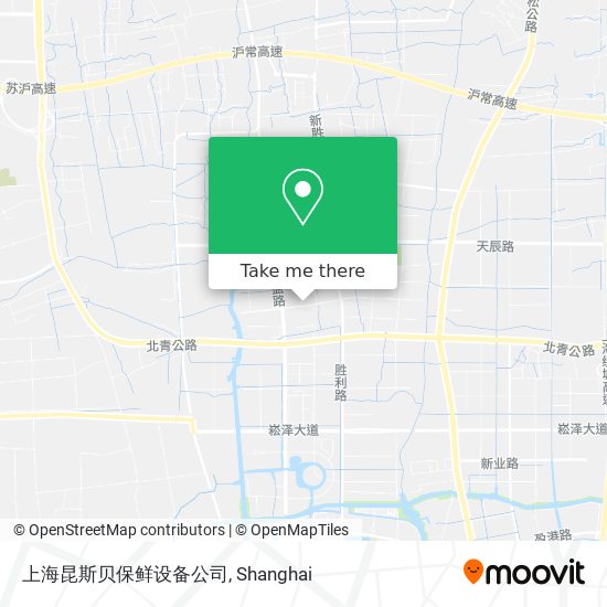 上海昆斯贝保鲜设备公司 map