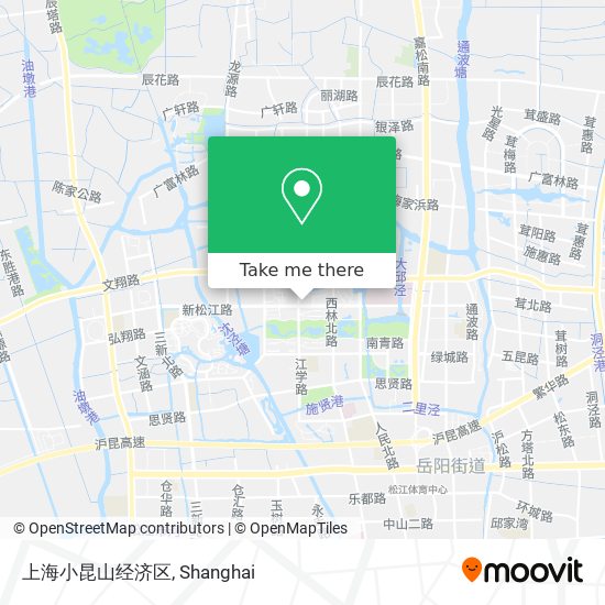 上海小昆山经济区 map