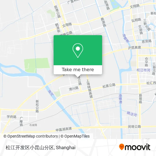 松江开发区小昆山分区 map