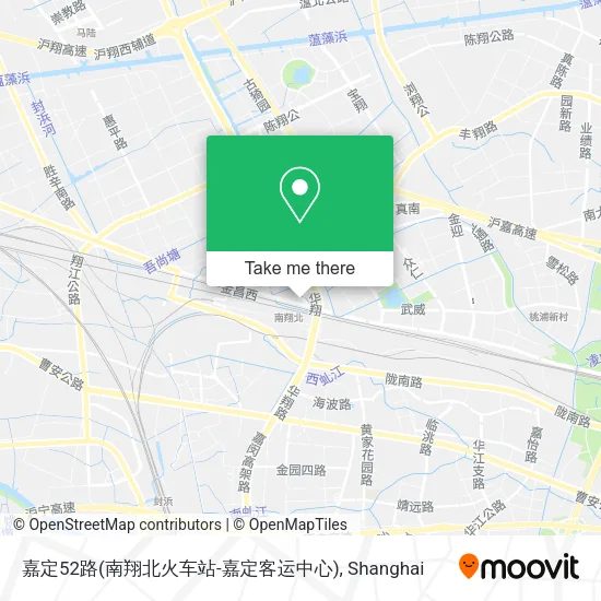 嘉定52路(南翔北火车站-嘉定客运中心) map