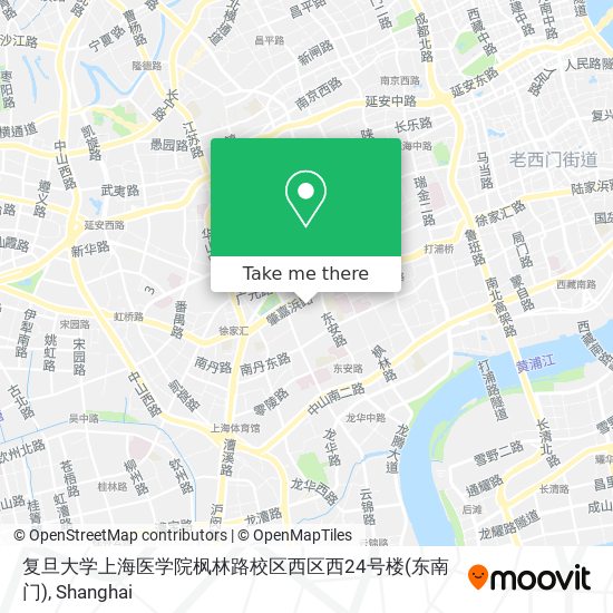 复旦大学上海医学院枫林路校区西区西24号楼(东南门) map
