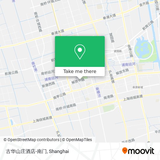 古华山庄酒店-南门 map