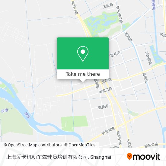 上海爱卡机动车驾驶员培训有限公司 map