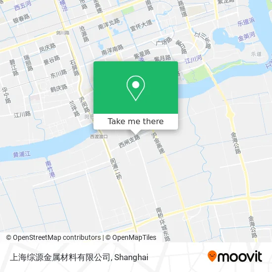 上海综源金属材料有限公司 map