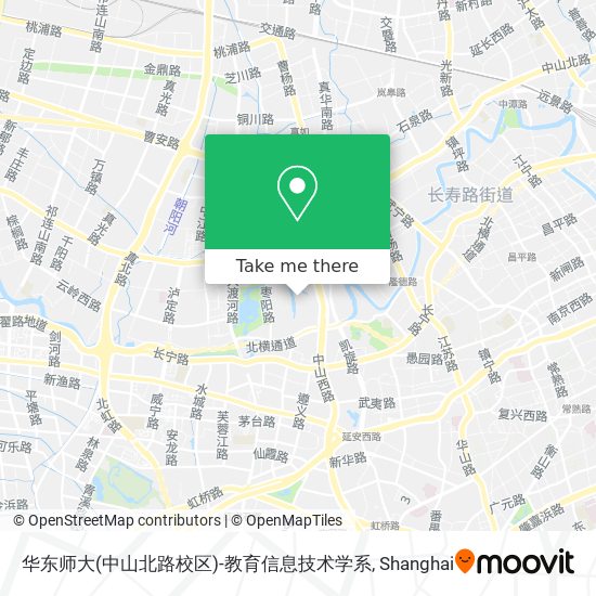 华东师大(中山北路校区)-教育信息技术学系 map