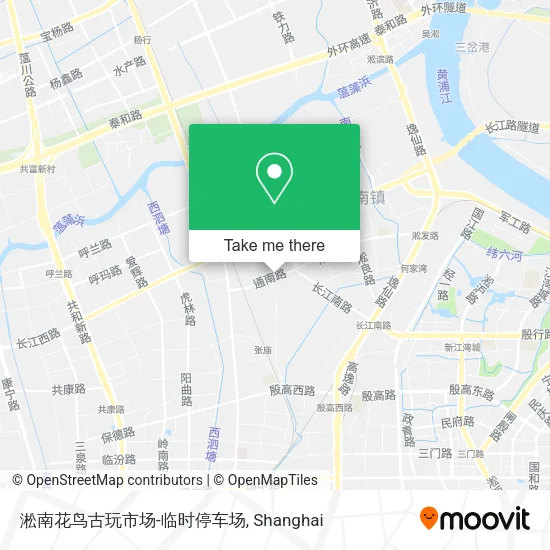 淞南花鸟古玩市场-临时停车场 map