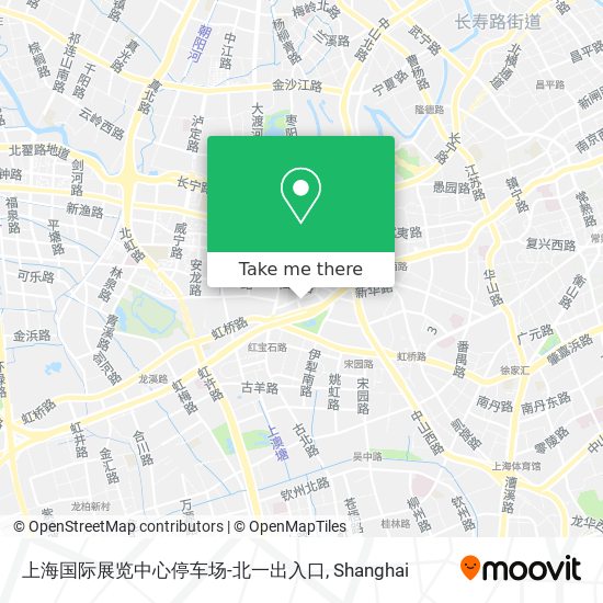 上海国际展览中心停车场-北一出入口 map