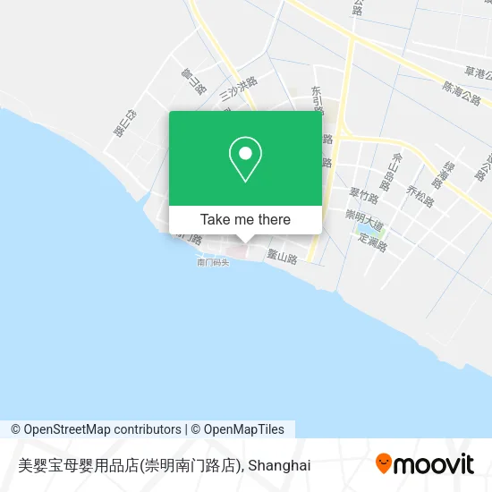 美婴宝母婴用品店(崇明南门路店) map