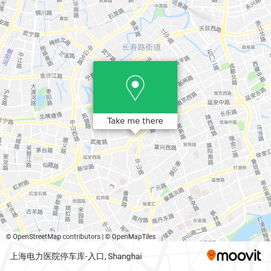 上海电力医院停车库-入口 map