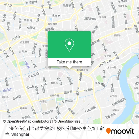 上海立信会计金融学院徐汇校区后勤服务中心员工宿舍 map