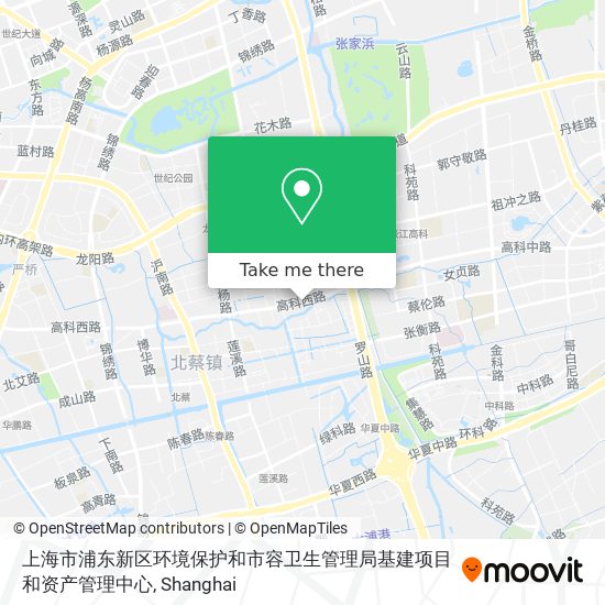 上海市浦东新区环境保护和市容卫生管理局基建项目和资产管理中心 map
